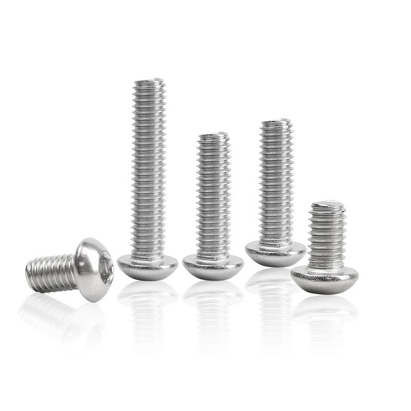 ISO7380 Extended Round Head Bolts - 304 Stainless Steel, M1.6-M16 Sizes