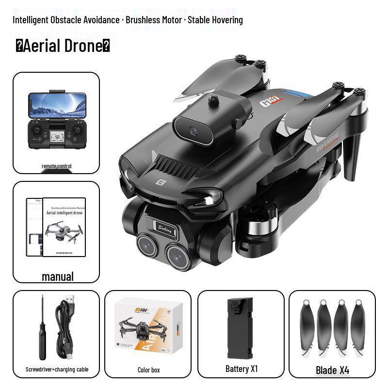 8K HD Mini Foldable Drone: Long Battery Life, Brushless Quadcopter & Large Screen Remote