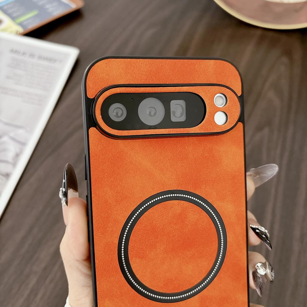 Retro Busienss Sheepskin Smooth-touch Magnetic Slim Case For Google Pixel 10A 10 ProXL 9 8 7 Pro TPU Frame Shockproof Slim Cover