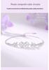 Tichya Wisteria Butterfly Bracelet: S925 Sterling Silver, Forest Style, Light Luxury, with Cubic Zirconia - Exquisite for Women.