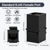 1/3/5PCS Cat6 RJ45 Keystone Coupler Network Ethernet Dual Straight Head Lan Cable Connectors Internet CAT 6 6a Extender Plug