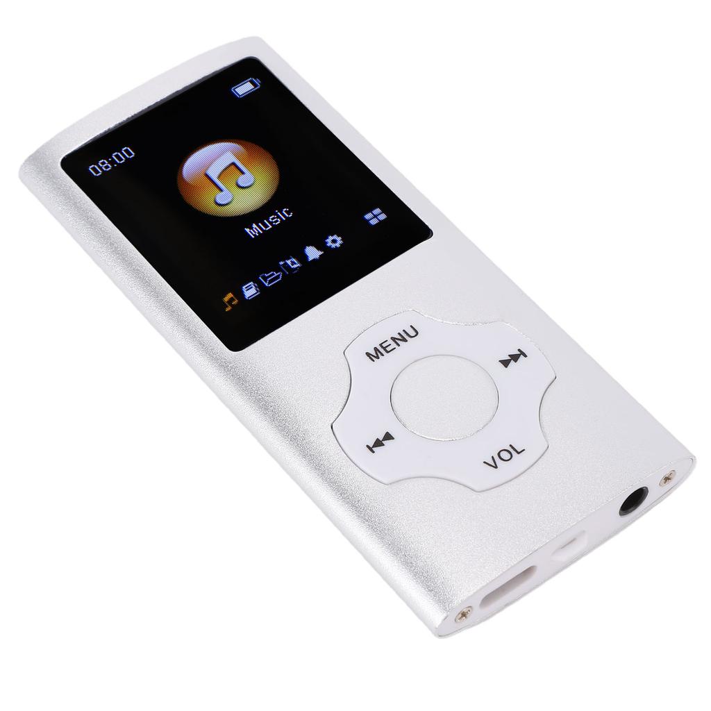 MP3 Player 1.8in LCD Screen Bluetooth 5.3 HiFi Lossless Music Player with FM E Book Reader Voice Record Headphones for