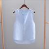Chaleco de Algodón para Hombre Cárdigan Chaqueta sin Mangas de un Solo Botón Tops Cortos Ligeros Abrigo Informal Chaqueta Chaleco para Hombre