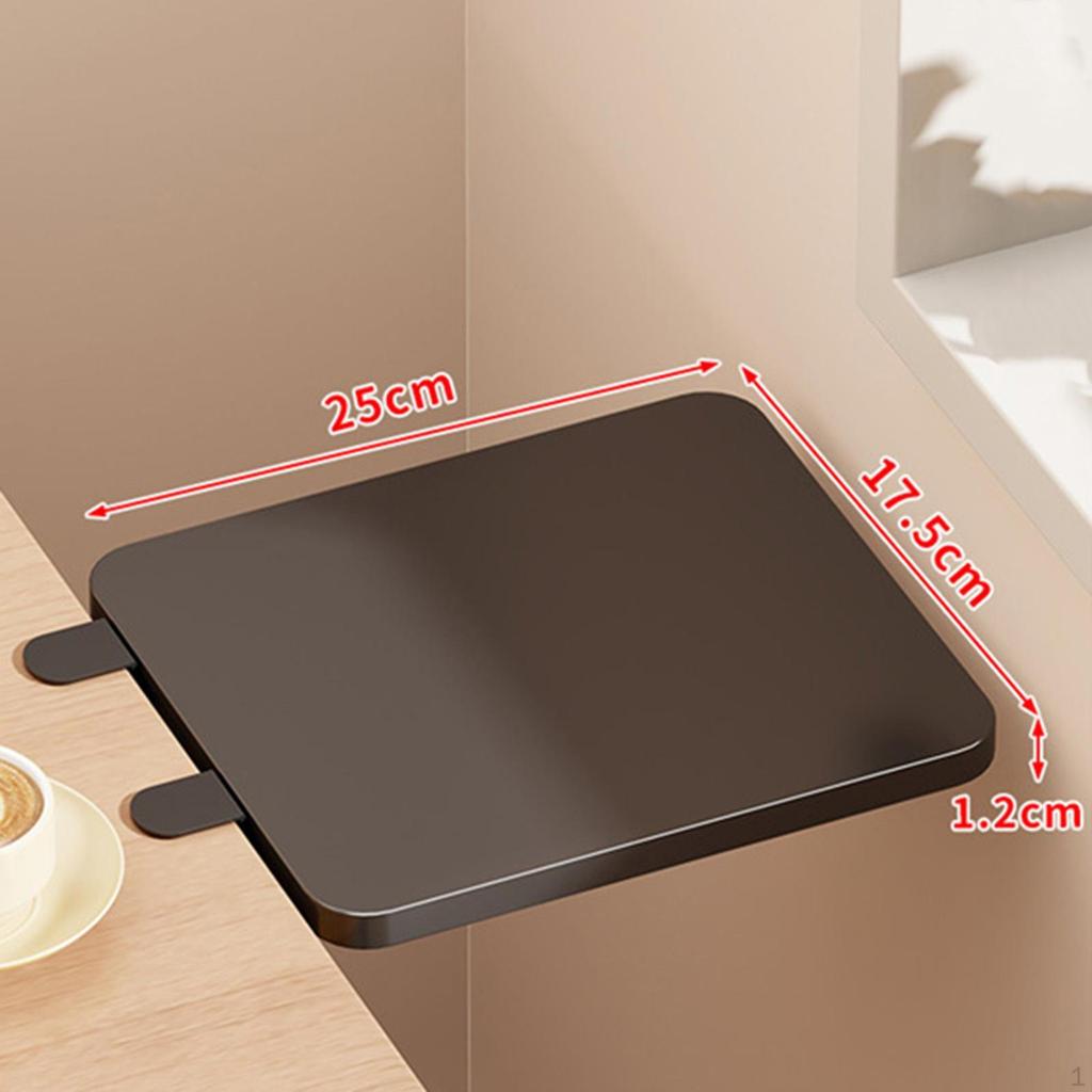 Desk Extension Tray 90° Foldable Elbow Support Clamp On Keyboard for Office