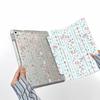 Applicable To iPad Pro11 Lace Flower Fold Sticker Flat Protective Case Acrylic iPad 13 Inch Simple All-Inclusive