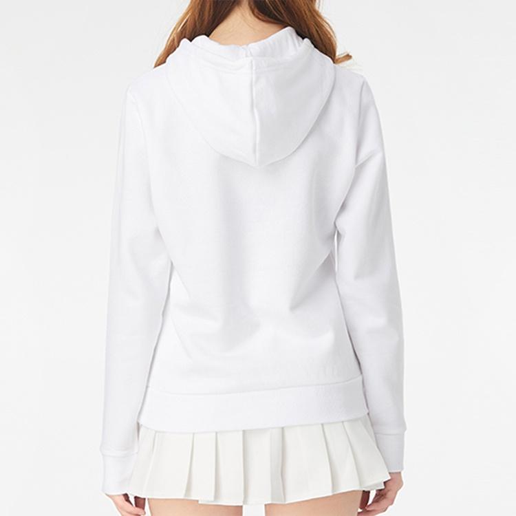 (WMNS) PUMA Essentials Hoodie 'White Black' Women's 586938-02
