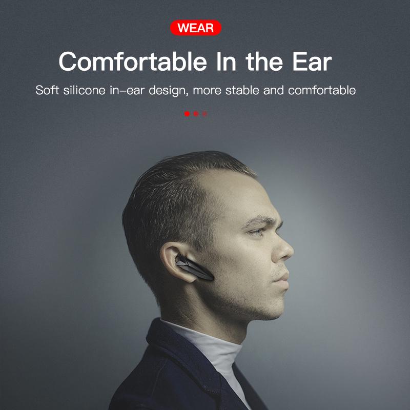 DUODUO 24 Saat İş Bluetooth Kulaklık Araba Bluetooth Kulaklık Eller Serbest mikrofon ile kulak kancası Kablosuz Kulaklık iPhone xiaomi samsung için