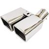 Takelablaze Muffler Cutter for Toyota Titanium Dual Stainless Custom Exterior Alphard/Vellfire (30 Series), Color, Exhaust, Steel,