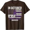 Violence Domestic Design Stop Month October End Unisex T-Shirt