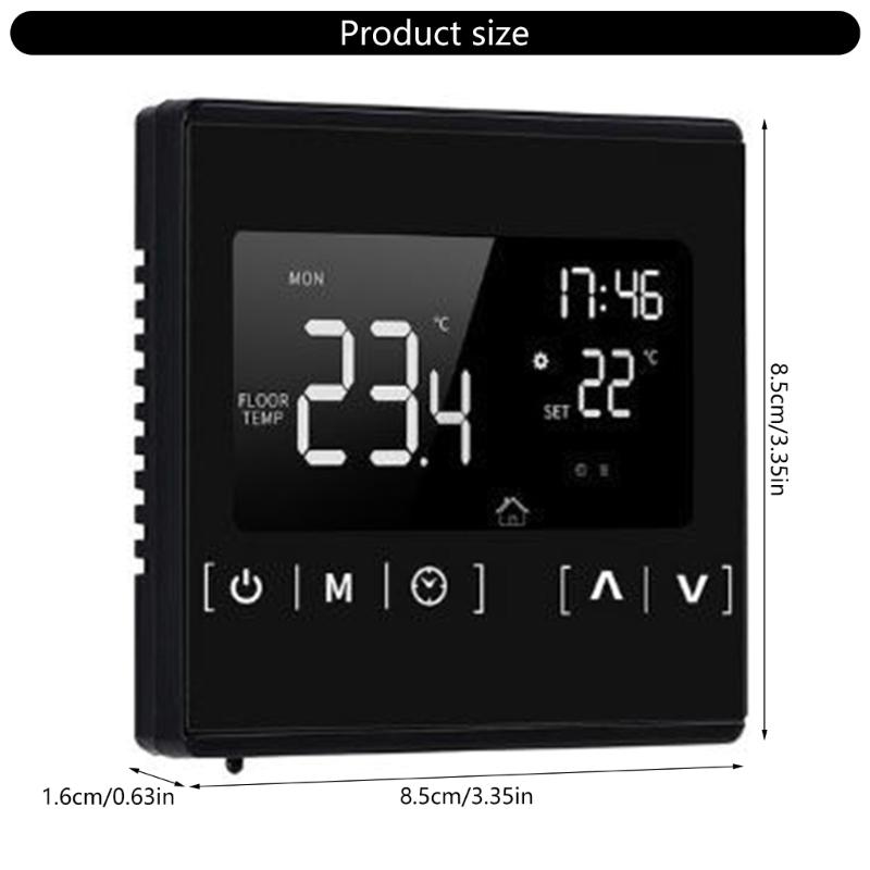 Intelligent WiFi Thermostat Programmable Room Controller for Underfloor Heating and Gas Boiler with Touch Display Screen
