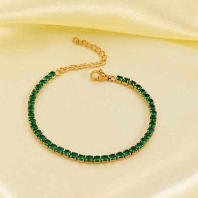 Temperament Simple Zircon Summer Bracelet Single Row Diamond Bracelet Women'S Jewelry