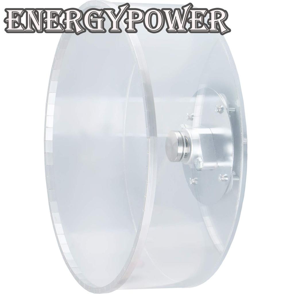EnergyPower Large 40cm Diameter Exercise Made of Safe and Clean Clear Acrylic with Perfect for Guinea Prairie and Other Large Small Silent Wheel