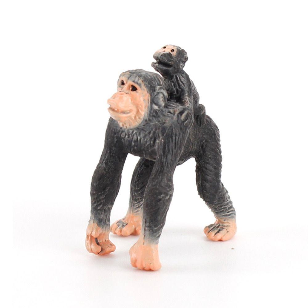 PVC Material Chimpanzee Model Education Orangutan Gorilla Model  Desk Ornament