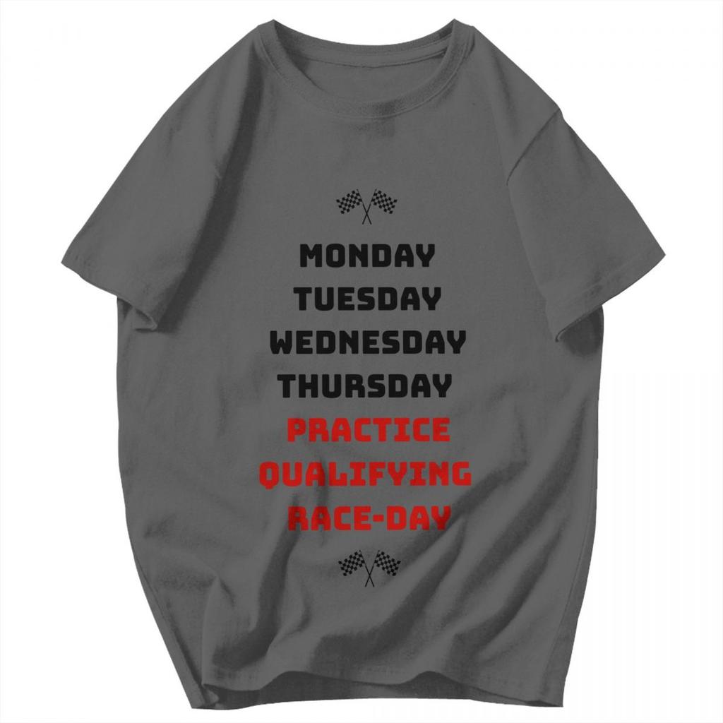 Men T Shirt Race Week Funny Gifts Idea Y2K Graphic Oneck Unisex Clothes T Shirts