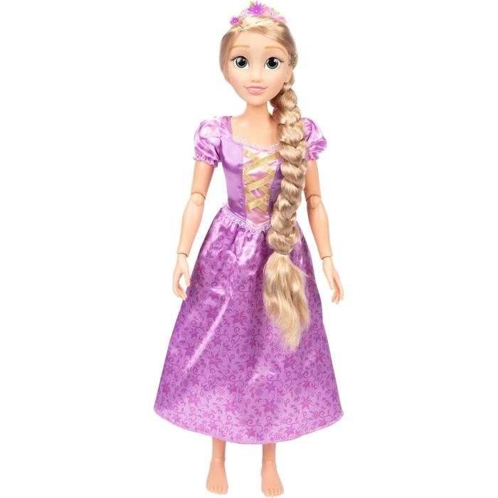 Riesenpuppe - DISNEY PRINZESSIN - Rapunzel - 80 cm - Inklusive Frisieraccessoires - Unisex