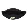 Nike Heritage Polyester Regular Waist Bag Unisex Black Casual BA5750-015