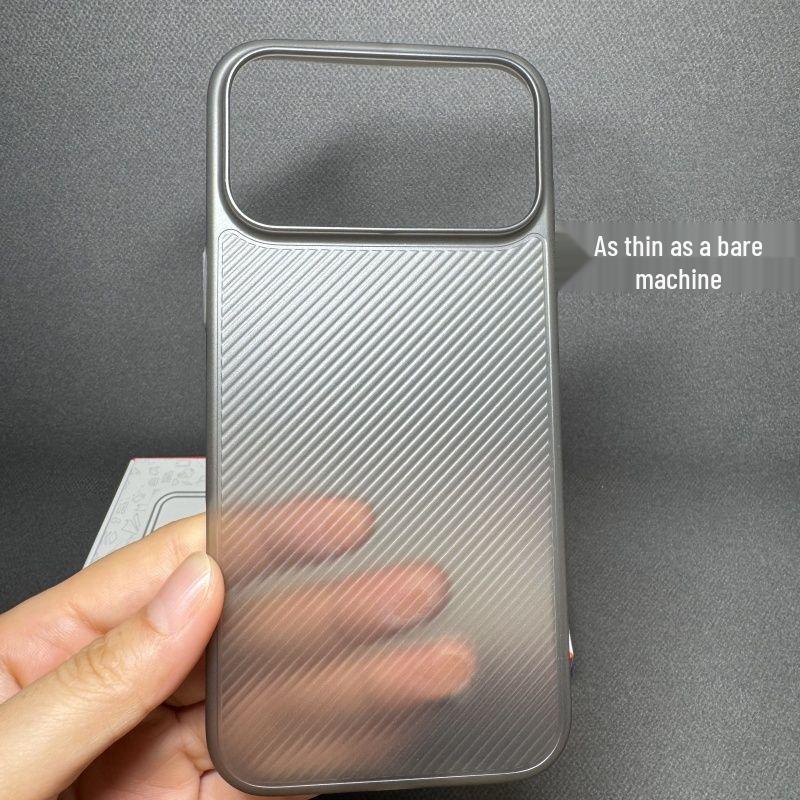 

Ultra-Thin Frosted Twill Apple 17 Pro Max Fingerprint-Proof Hard Translucent Case iPhone 17