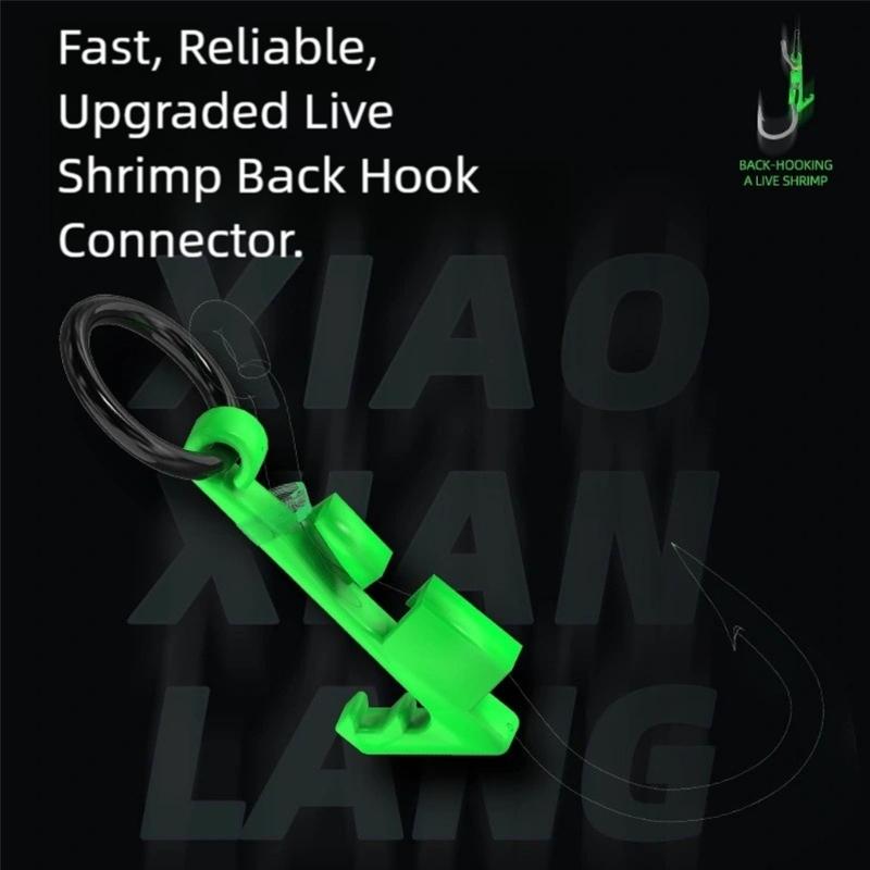 Pack of 10 Rustproof Live Shrimp Hook Providing Superior Baits Presentation and Safe Handling for Anglers