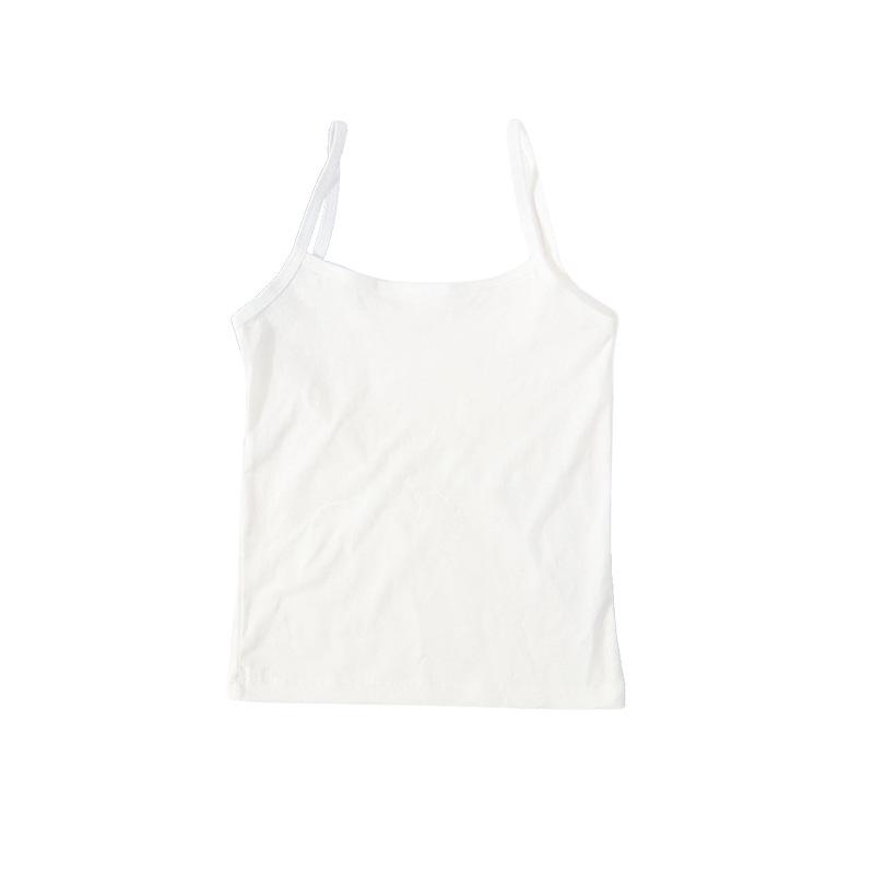 

Girls Long Cotton Tank Top - Candy Color Summer Base & Outerwear XL (recommended 75-90 jin)