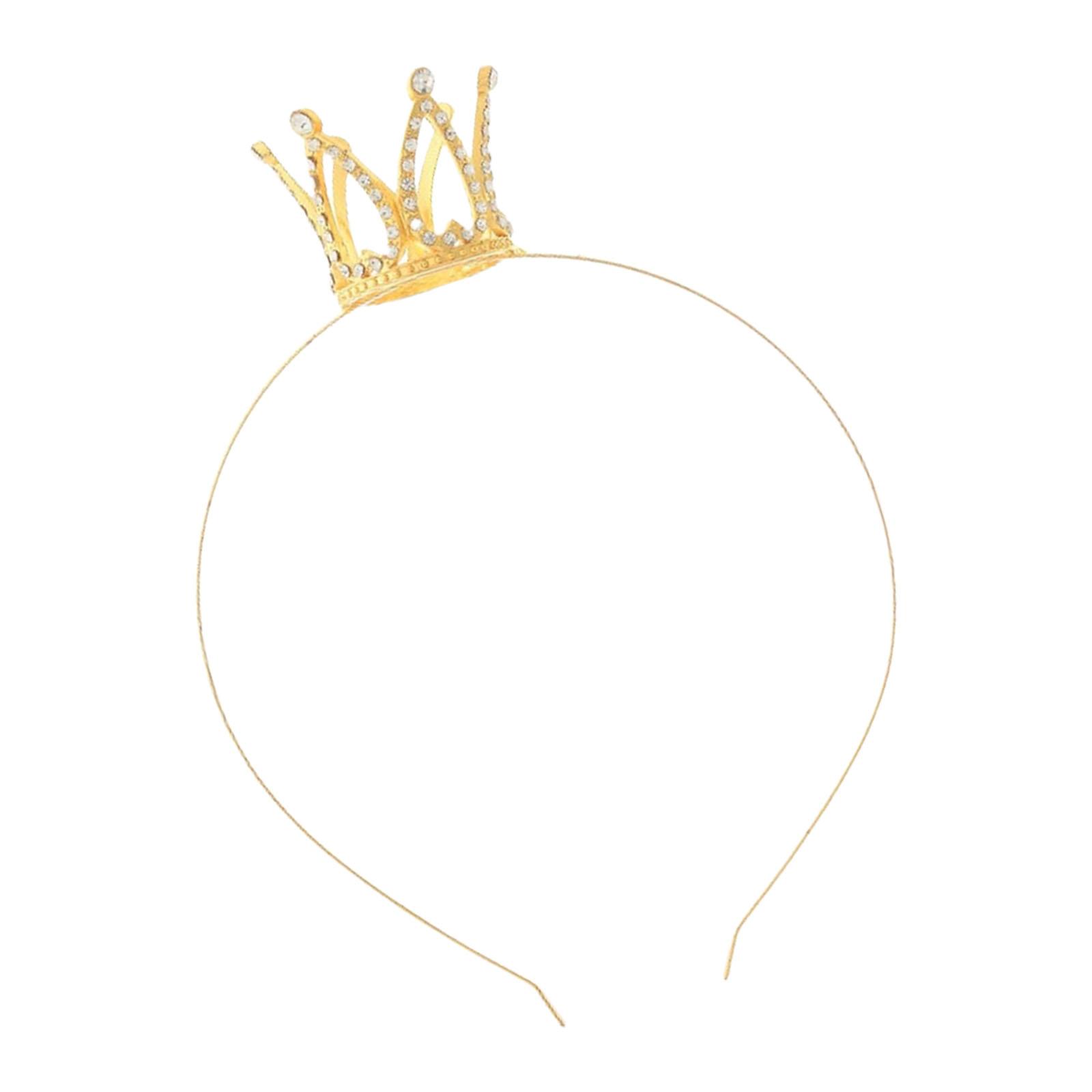 

Rhinestones Headbands Elegant Small Girls Hair Hoop Bridal Headpiece for Special Occasion and Photography 1