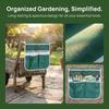 2PCS Portable Garden Kneeler Tool Bag 600D Oxford Cloth Garden Tool Pouch  Yard and Patio Use