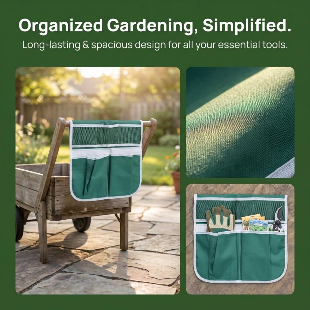 2PCS Portable Garden Kneeler Tool Bag 600D Oxford Cloth Garden Tool Pouch  Yard and Patio Use