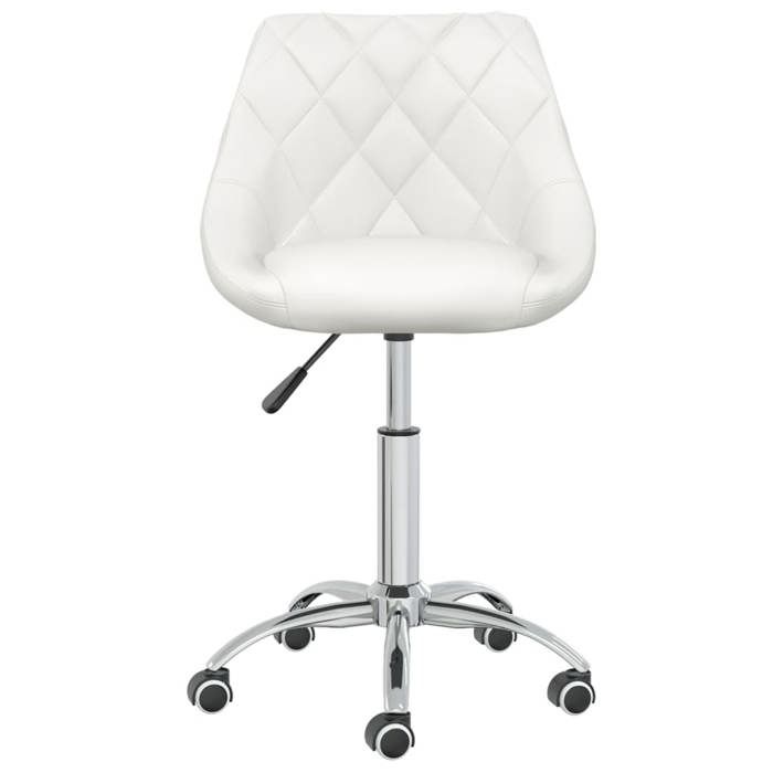 VidaXL Swivel Office Chair Computer Chair Office Seat Computer Armchair Interior Height Adjustable White 335189