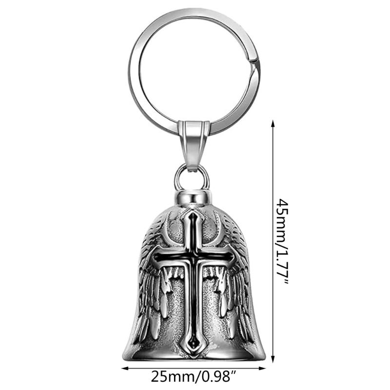 Punk Style Bells GuardiansWing Bells Hanger Motorbike Bells Keychain