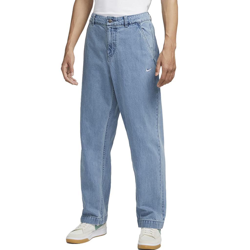 Nike Solid Logo Straight Leg Jeans Herren Jeans Blau DV8918-493
