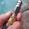 Nerezová otočná tryska pro čištění kanalizace vysokotlakým čističem s rychlospojkou pro 5000 PSI