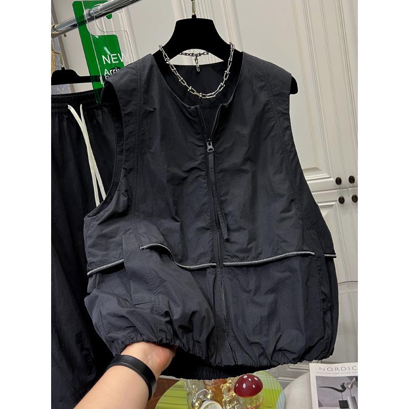 

Women s Stylish Sleeveless Cape Vest - 2025 Autumn/Winter Collection Large L чорний