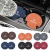 Car Anti-slip Water Cup Heat Insulation Mat Suede Decor Coaster For Renault RS Clio Megane 2 3 4 Captur Trafic Twingo Scenic 2 R333