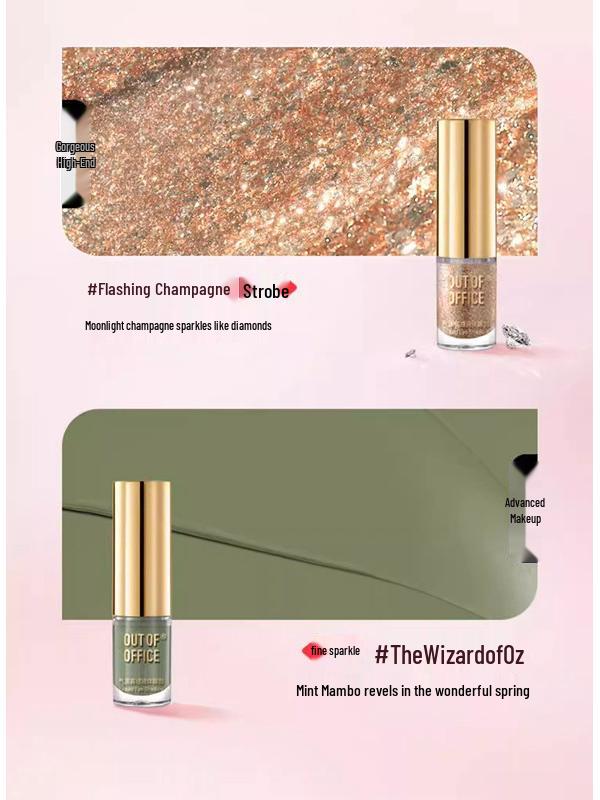 OUTOFOFFICE Oh Wild Temperament Matte Liquid Eyeshadow - Fine Shimmer, Easy Application for Brilliant Eye Makeup