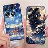 For Motorola Signature 6.8'' Case Cute Cat Cartoons Pattern Soft Silicone TPU Funda For MotoX70 Air Pro Signature Back Covers