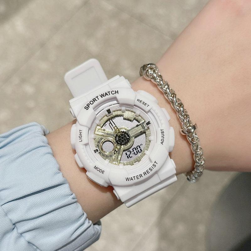 Elektronisch Horloge, Jongens En Meisjes Middelbare Scholieren, Adolescent Trend Dames Sport Multi-Functioneel Elektronisch Horloge