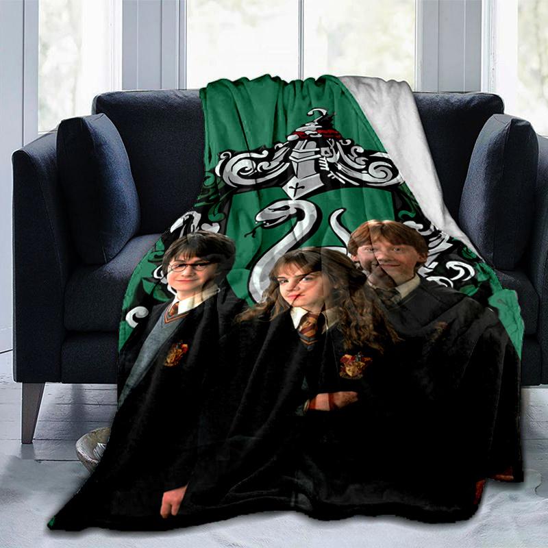 Harry Potter Hogwarts School Uniform Cosplay Costume Robe Cloak for KidsPrint Blanket, Soft Blanket For Sofa Office Bed And Travelling Daugh