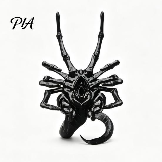 Trendy Desktop Decoration Alien Facehugger Phone Stand, Unique 3D Printed Cell Holder, Adjustable Viewing Angle Stand Sturdy PLA Decorative Smartphone