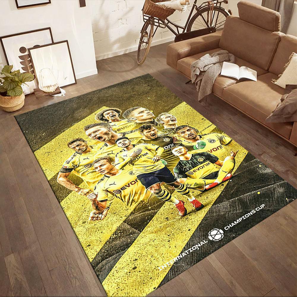 Borussia Dortmund Carpet Suitable For Hallway Game Room Balcony Bedrooms Antislip Rug Decorate Offices Perfect Gift For Valentine'S Wedding Birthday