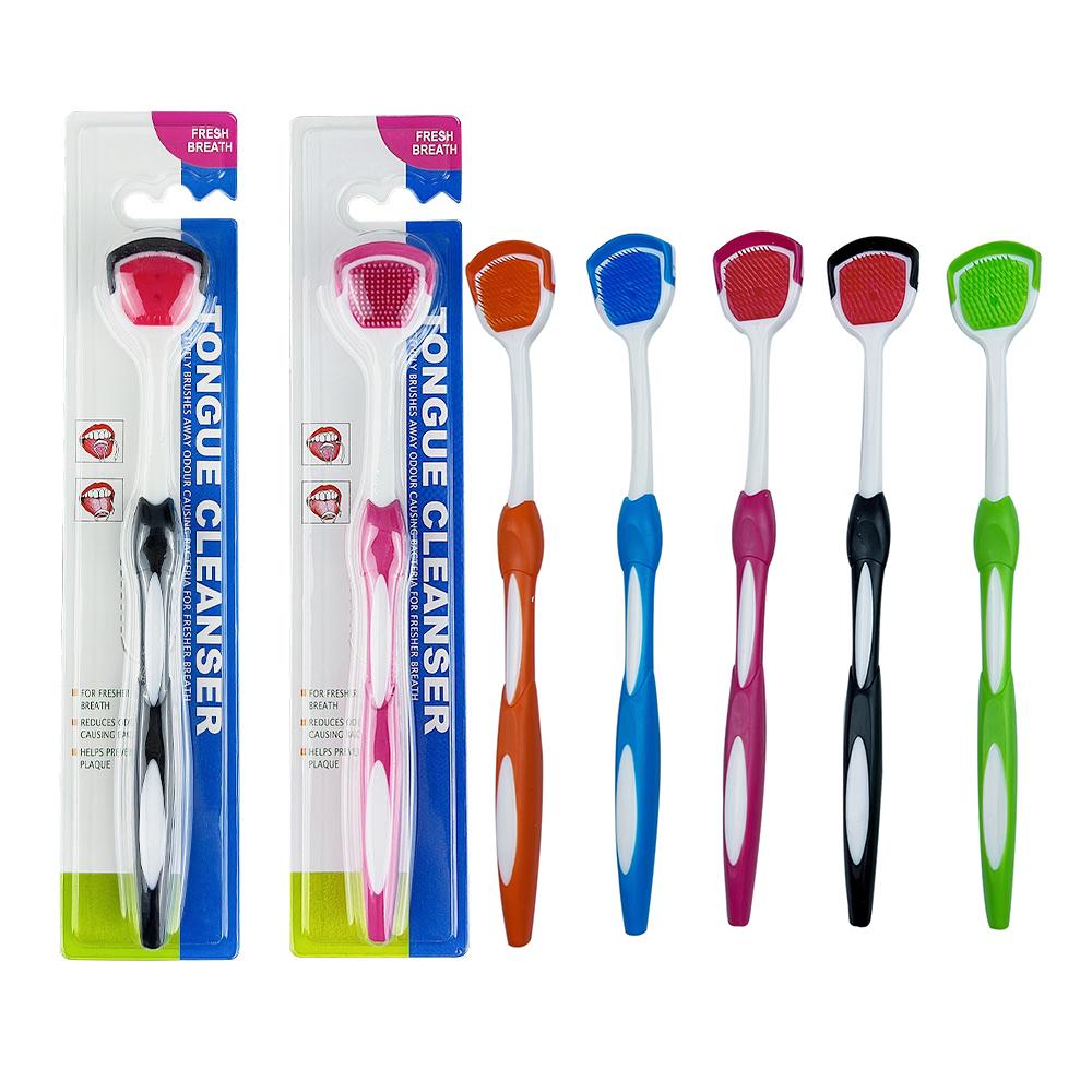 Weiche Silikon-Zungenbürste Zungenbelagbürste Mundgesundheit Reinigungsbürsten Hygienepflege Zahnbürste Mund Frischer Atem Schaben