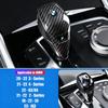 CTCE1 LHD RHD ABS Carbon Fiber Black Red Center Console Gear Shift Knob Trim Cover For BMW G30 G31 G01 G02 G32 1 2 5 Series X3 Sticker