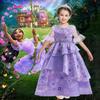 Encanto Isabela Kids Deluxe Puffy Yarn Princess Costume Perfect For Halloween Carnivals And Fancy Dress Parties!