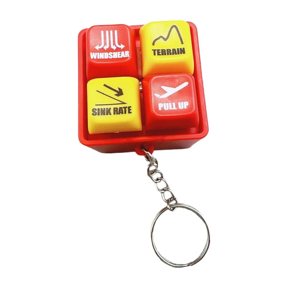 Warning Simulator For Pilot's Refreshing and Stress Relieving Device EGPWS Boeing 737 Warning Sound Simulator Keychain