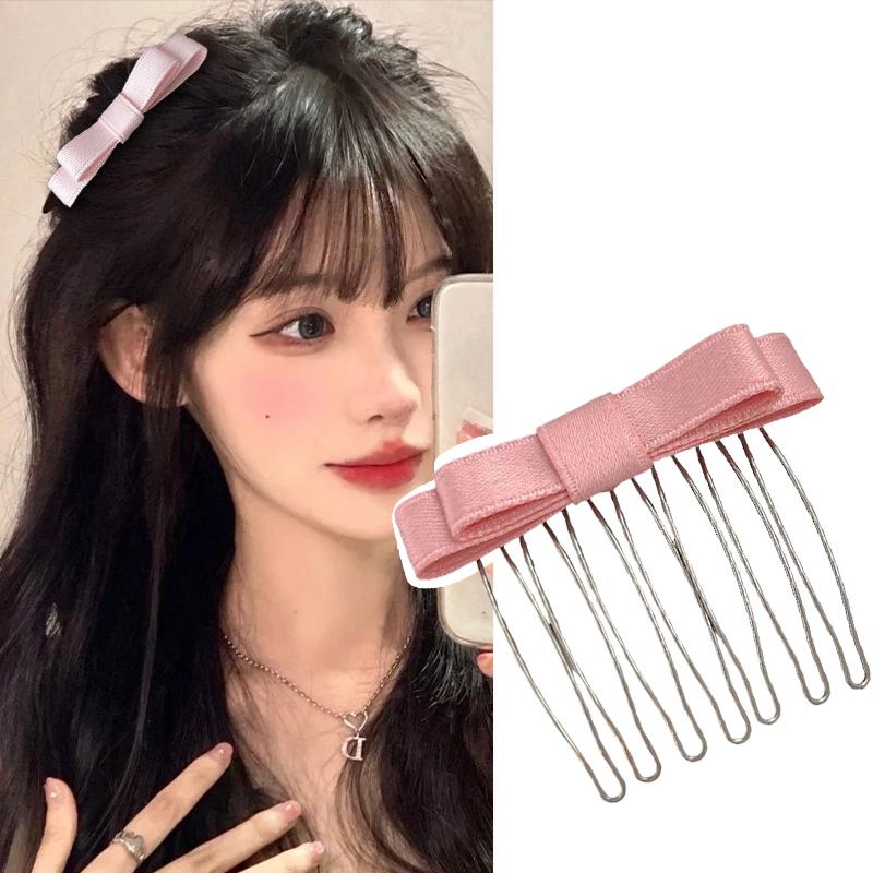 Princess Style Insert Comb Clip Women Girls Sweet Bangs Clip Hairpins Back Head Headdress Broken Hair Finishing Tools Hair Clip