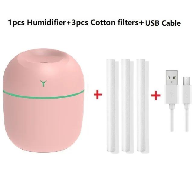 2022 New Mini Portable Ultrasonic Air Humidifer Aroma Essential Oil Diffuser USB Mist Maker Aromatherapy Humidifiers for Home