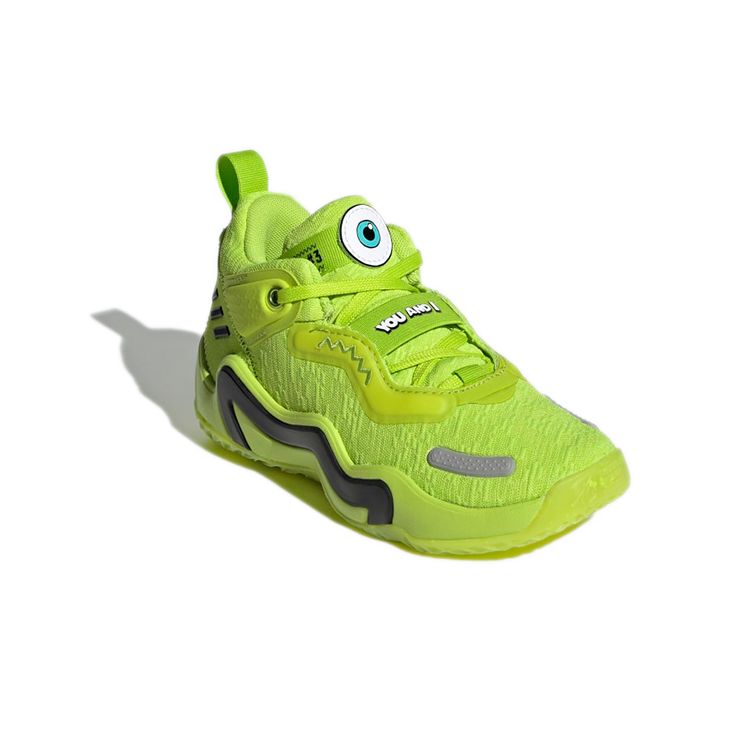 Adidas Monsters Inc. x D.O.N. Issue #3 Little Kid Mike Wazowski Kids Sneakers Green Semi-Solar-Slime Core-Black S42792
