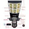 Solar 4G Street Light Camera, 10X Zoom, 3-Lens Recording, Humanoid Tracking, Outdoor Camera Lamp, Remote Control, Waterproof Design