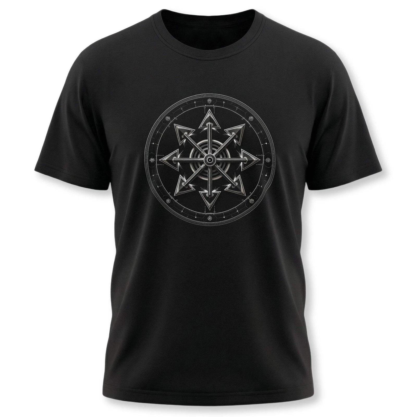 Chaos Star T-Shirt | Occult Magic Witchy Graphic Print Unisex Tee Shirt S