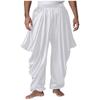Herren Arabischer Prinz Haremshose Elastischer Bund Satiniere Weite Hose Cosplay Modebekleidung
