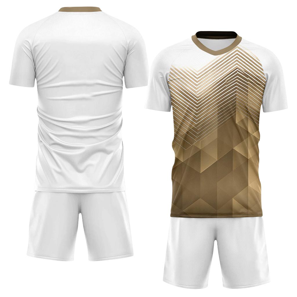 Men’s Short Sleeve Sports Jersey and Shorts Set Breathable -Wicking Quick Dry Athletic Uniform for Team Training DIY Custom Design