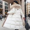 Women's Winter Long Coat Slim Fit Belt Jacket Fashionable Women's Winter Coat Winter Jacket Clothes Snow Wear Hooded Coat